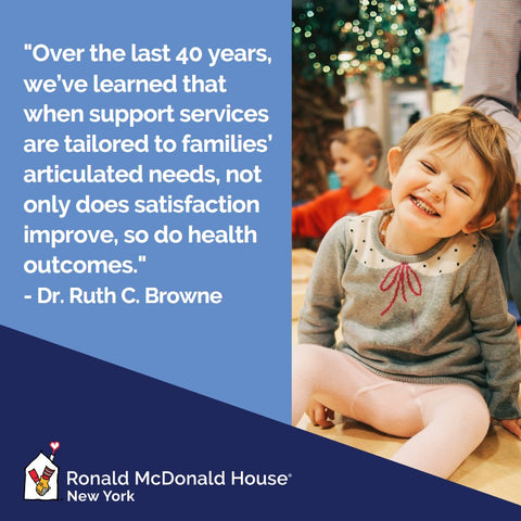 Quote from Ronald McDonald House New York's Ruth C. Browne on health equity 