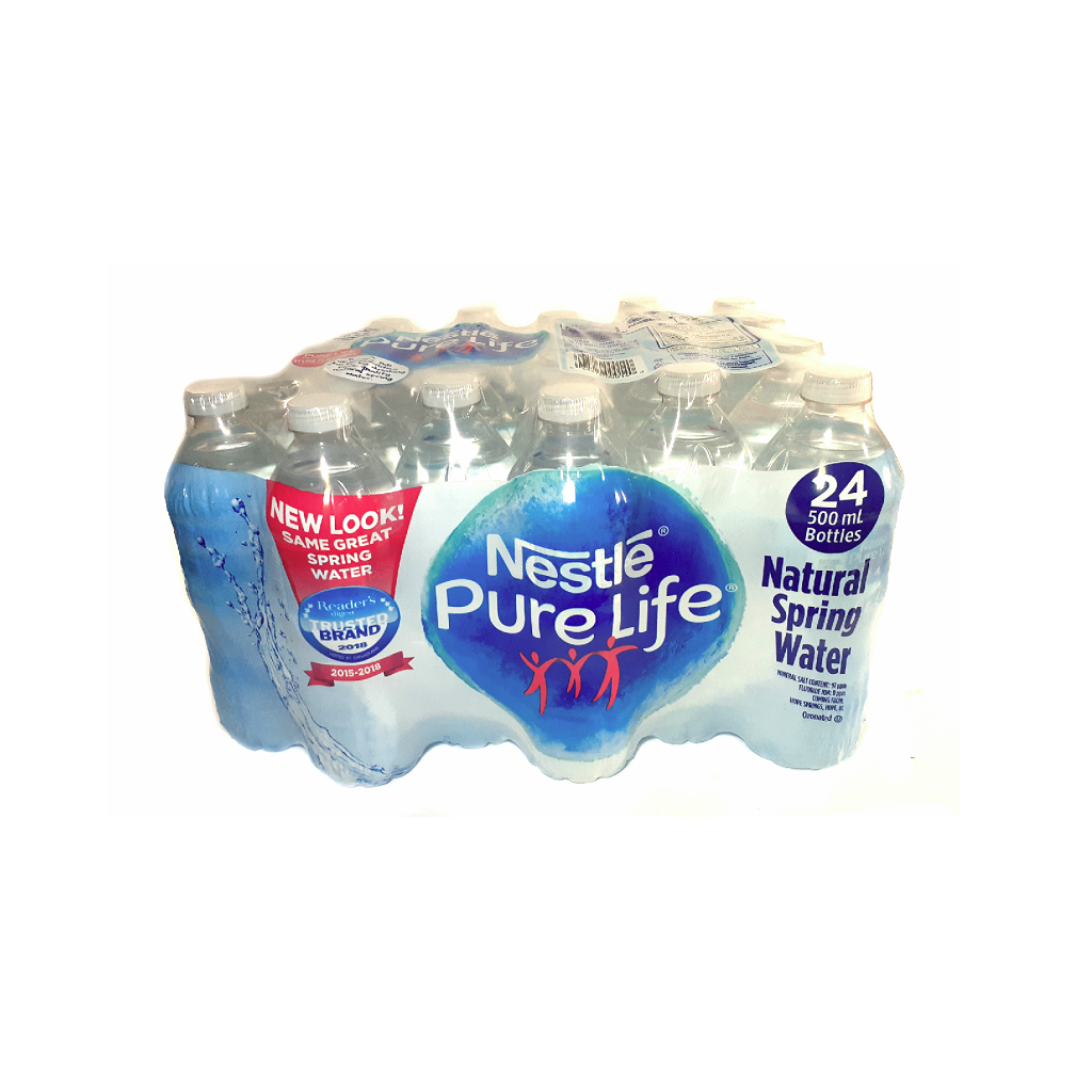 Nestlé® Pure Life® Eau de Source Naturelle, Bouteille en Plastique de 500  ml