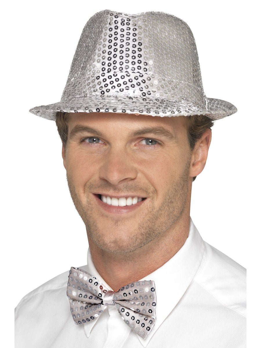 sequin trilby hat