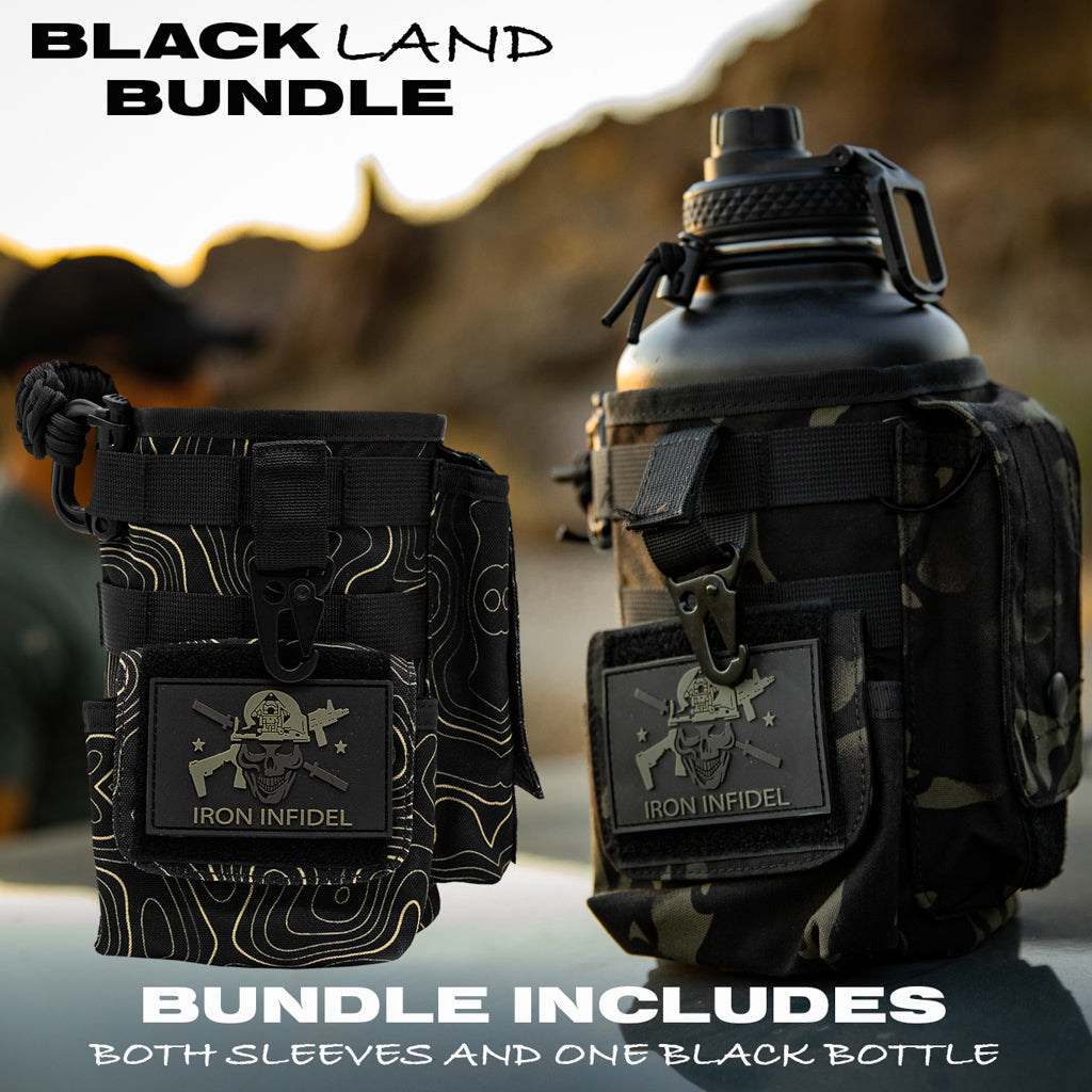 Battle Bottle Compact - Camo Black