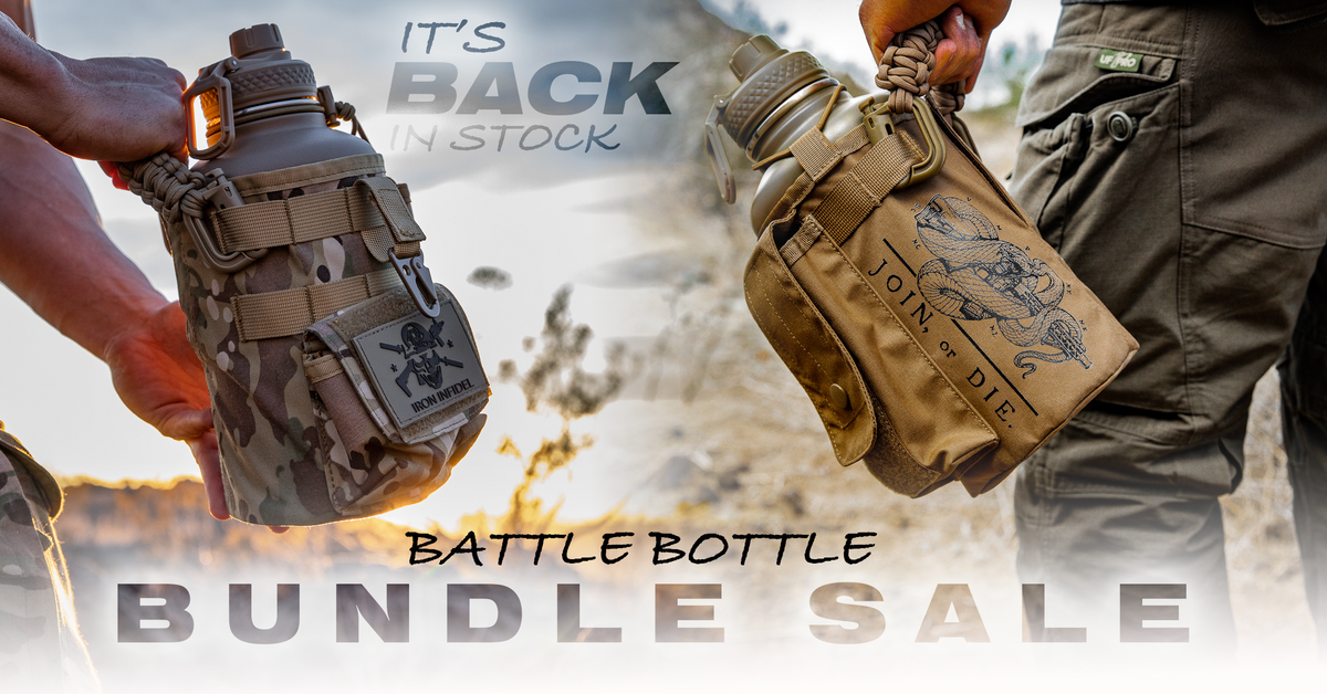 Battle Bottle by Iron Infidel - Camo Black Edition