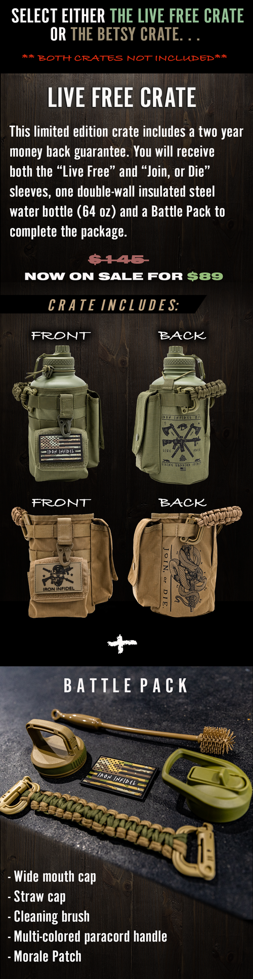 Battle Bottle Limited Edition Crate – Iron Infidel