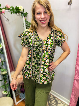 Greenhouse Floral Blouse