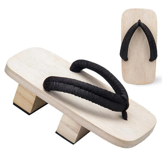 Men's Traditional Japanese Samurai Sandals - Simple Black