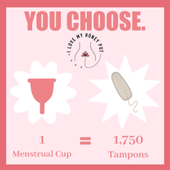 menstrual cup graphic vs tampon גביעונית מחזור