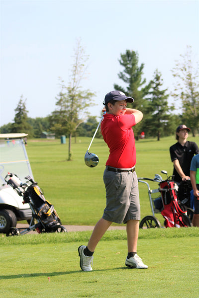 Junior Golfer Follow Through Swing