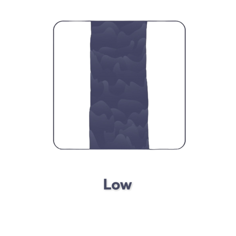 Illustration of men's low hair porosity