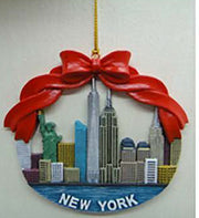 Nyc Keepsake Christmas Ornaments Skyline Landmark Empire State Building Statue Of Liberty Treasures It All In One Ornament