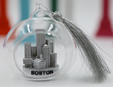 Nyc Glass Boston Sliver Color Keepsake Christmas Ornaments Skyline Landmark Empire State Building Statue Of Liberty Treasures It All In One Ornament