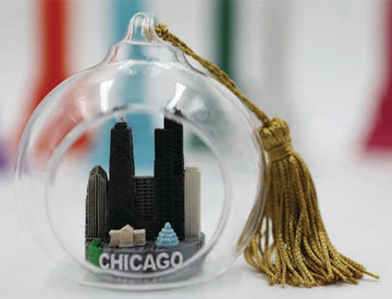 Chicago Color Keepsake Christmas Ornaments