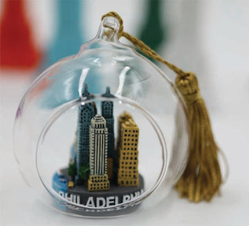 Glass Ornament Of Philadelphia Keepsake Christmas Ornaments