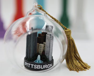 Glass Ornament Of Pittsburgh Keepsake Christmas Ornament