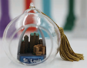 Glass Ornament Of St Louis Multi Color Keepsake Christmas Ornament