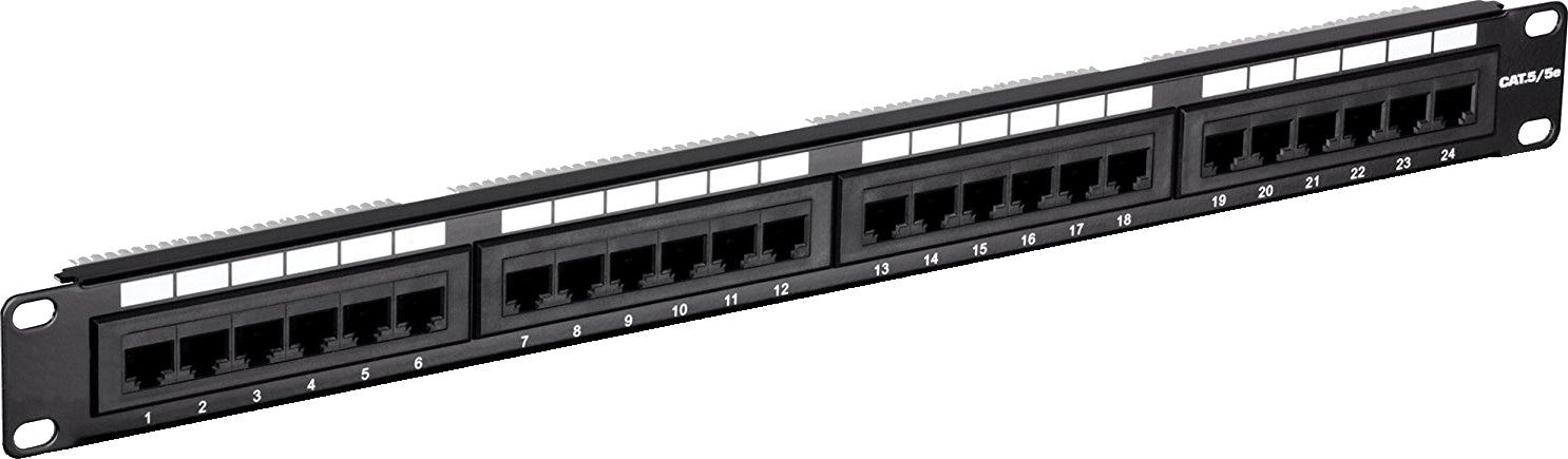  07-6011-24 24 Ports Rack Mount UTP CAT5e Network Patch Panel 