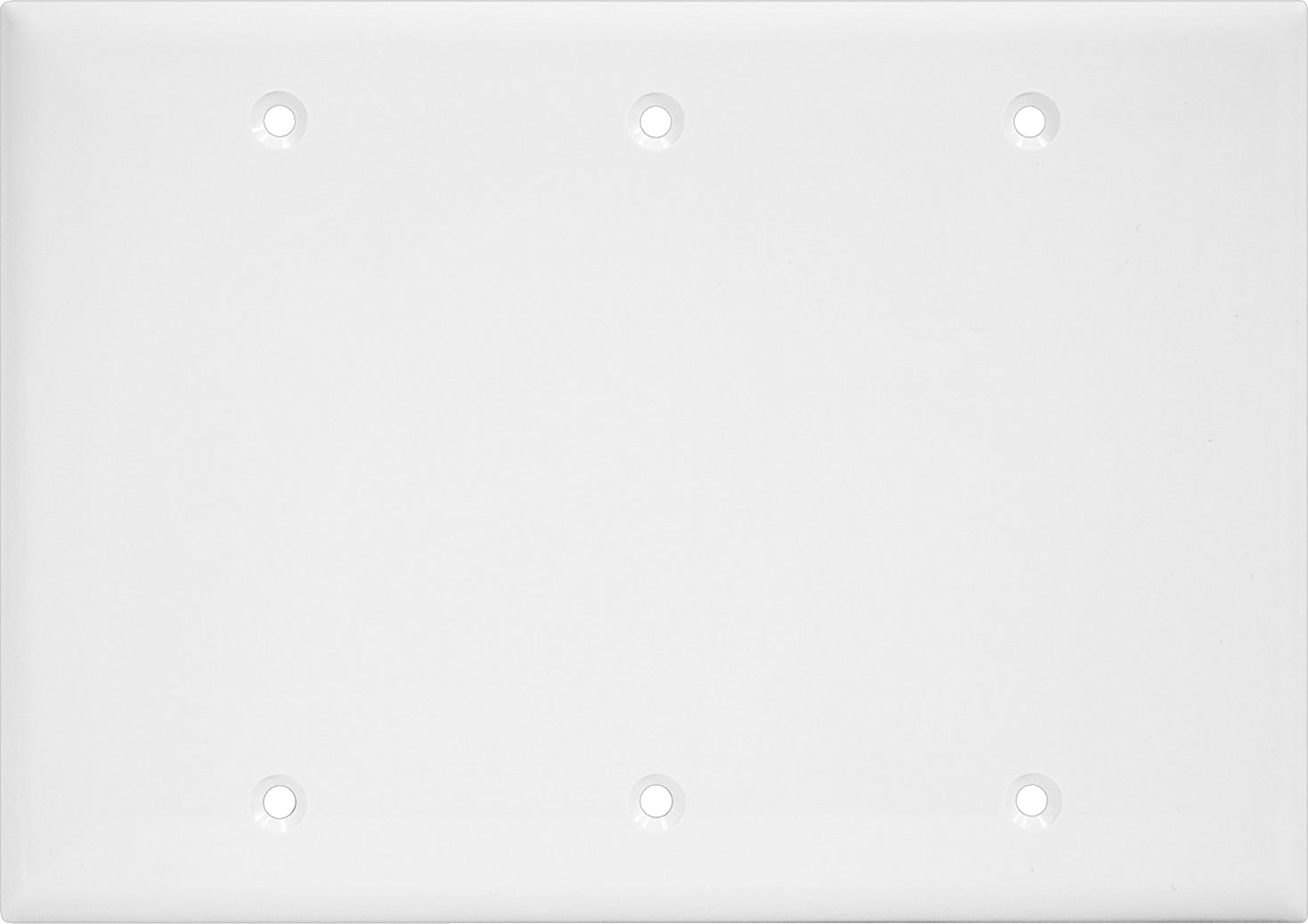  07-6085-03 3-Gang Blank Face Plate 