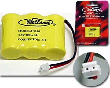  29-10 3.6V 320mAh Cordless Phone Battery Ni-CD 