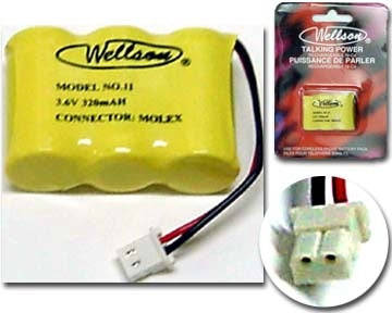  29-11 3.6V 320mAh Cordless Phone Battery Ni-CD 