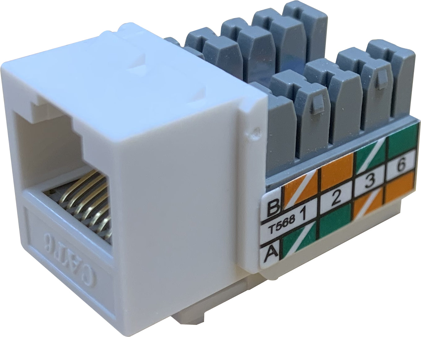  07-6025 90 Degree RJ45 Ethernet Keystone Jack 