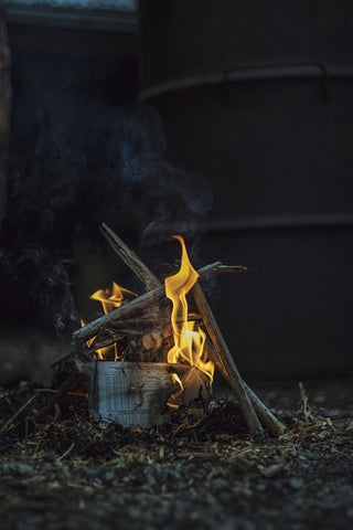 Building an efficient fire for camping and survival