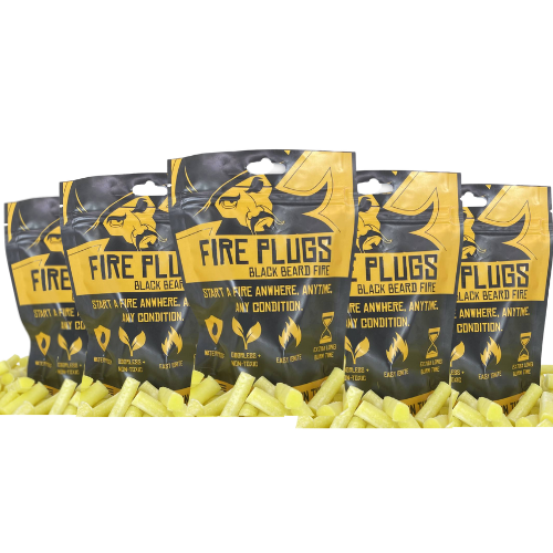 5 Bag of Black Beard Fire Plugs Fire tinder