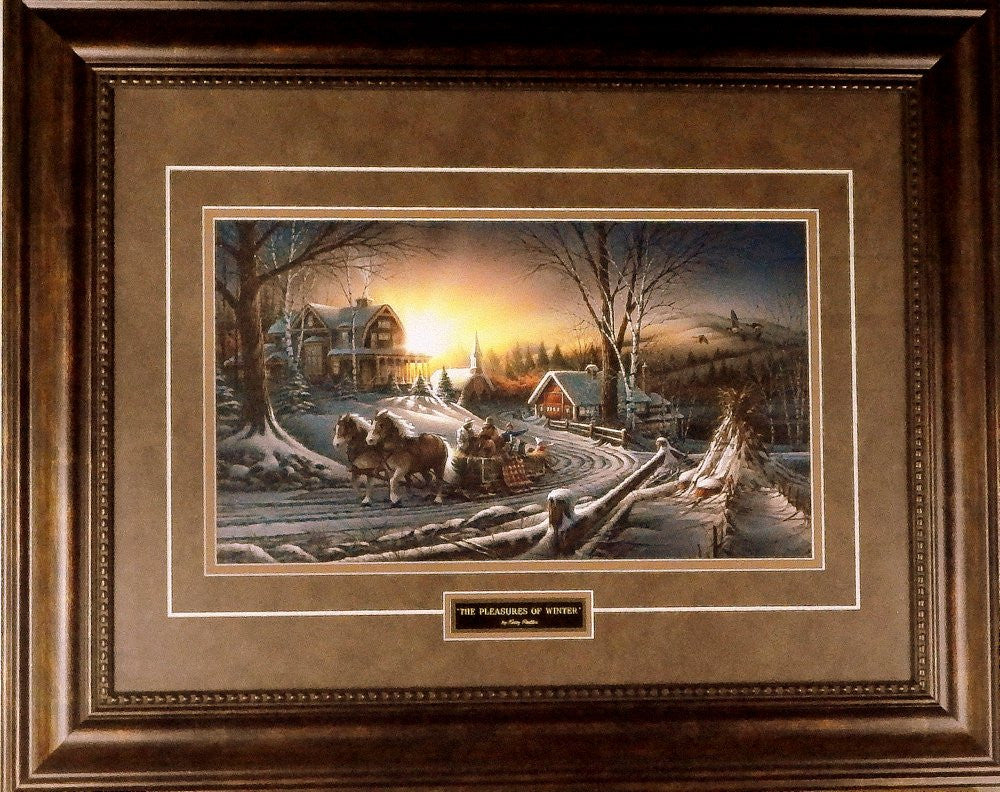 Terry Redlin Pleasures of Winter-Framed | WildlifePrints.com