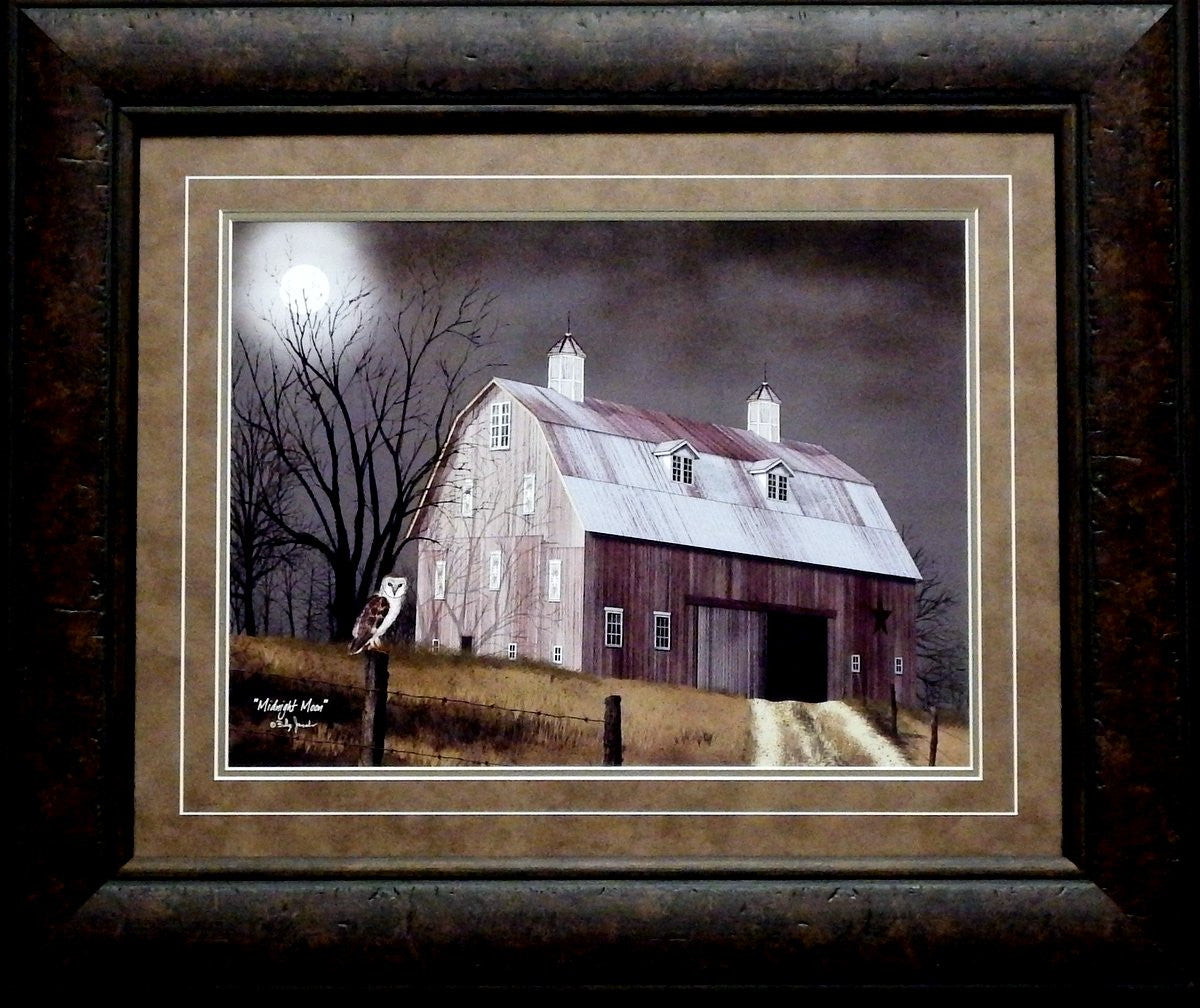 Billy Jacobs Midnight Moon Print LG Framed