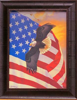 Derk Hansen Majestic Eagle Art Print-Framed 16 x 20 | WildlifePrints.com