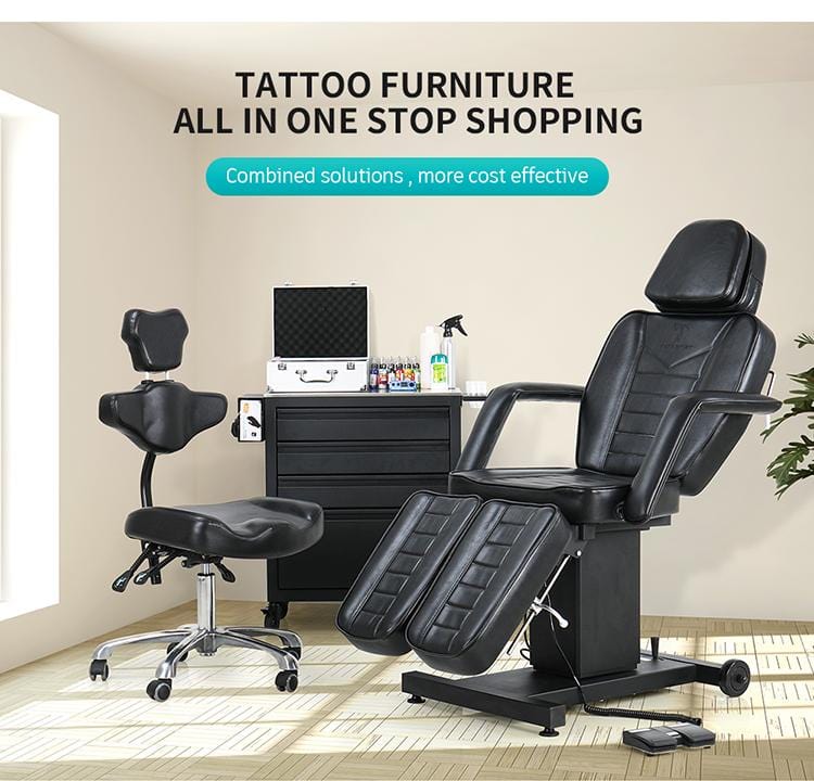 USA】Adjustable Hydraulic Tattoo Artist Chair With Backrest TA-AC-05