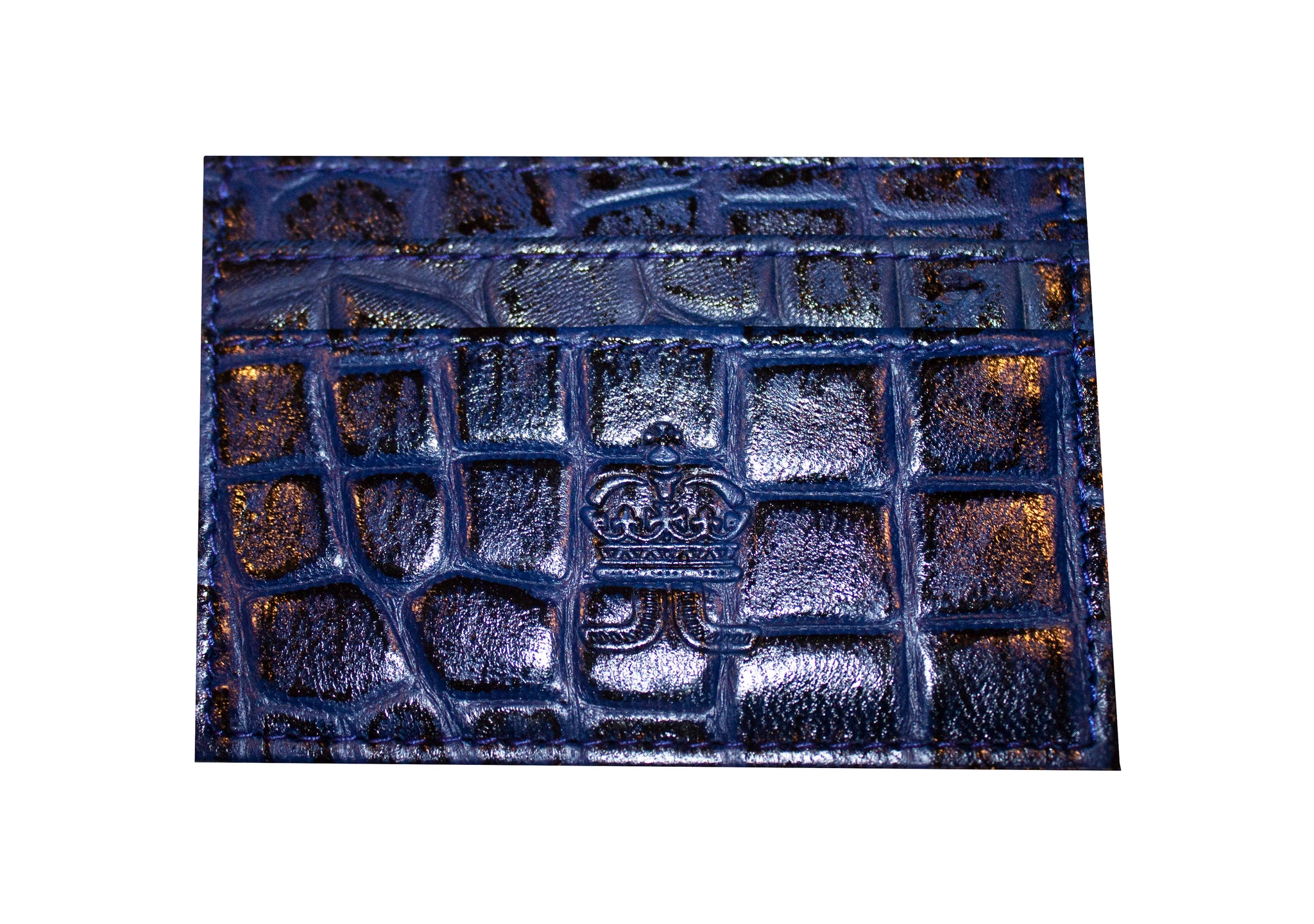 BLUE CROC EMBOSSED CARDHOLDER – Lethal 