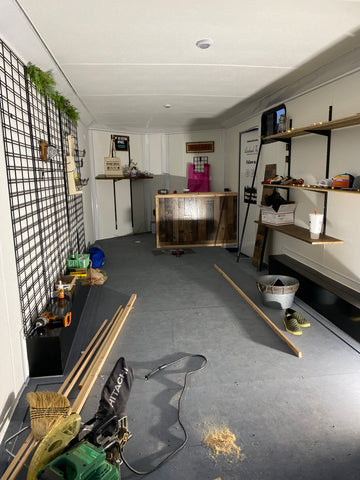 We converted a CARGO TRAILER into our new Mobile Shop!