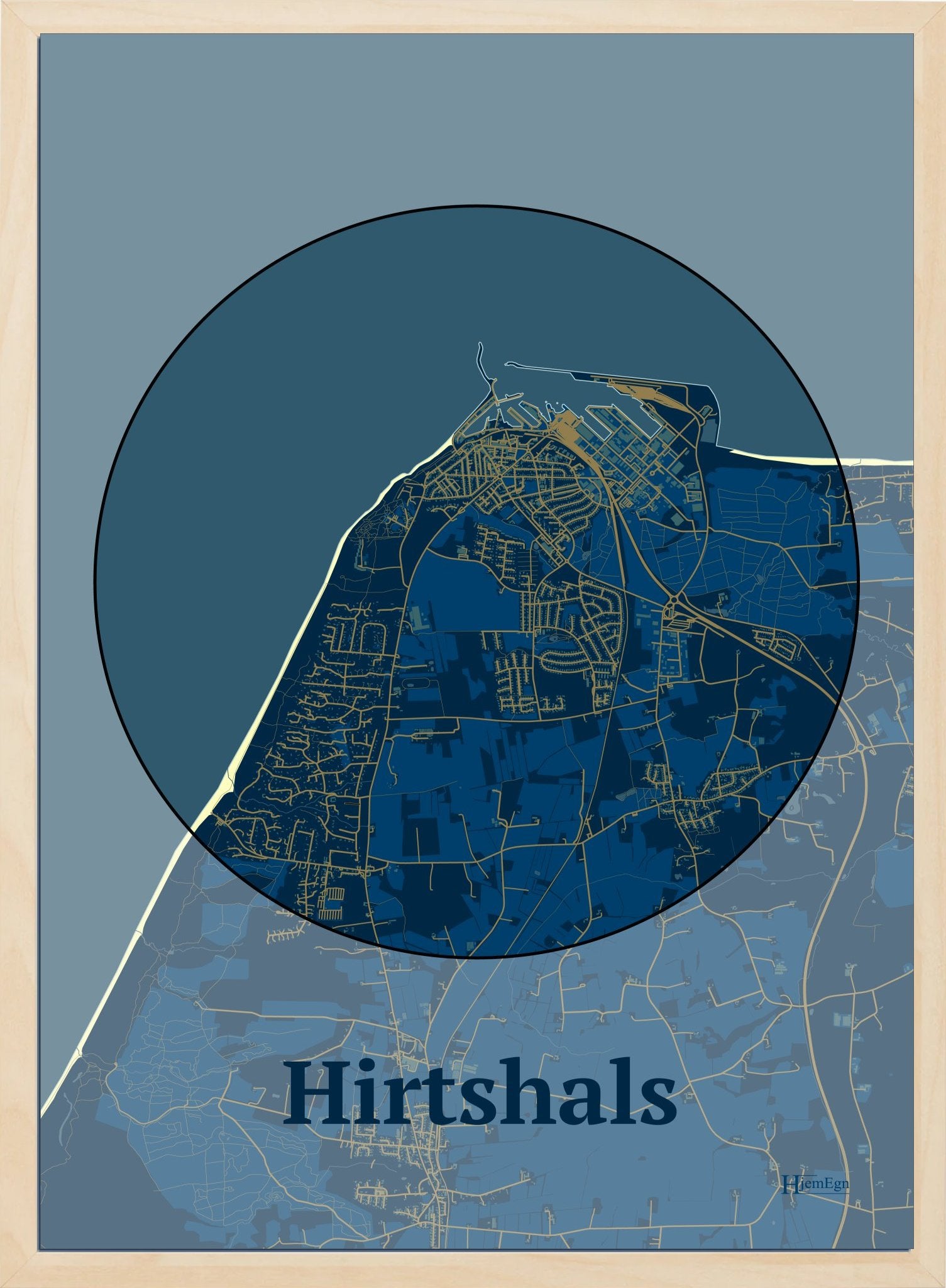 Hirtshals plakat | bykort | HjemEgn.dk [Køb nu] – Hjemegn
