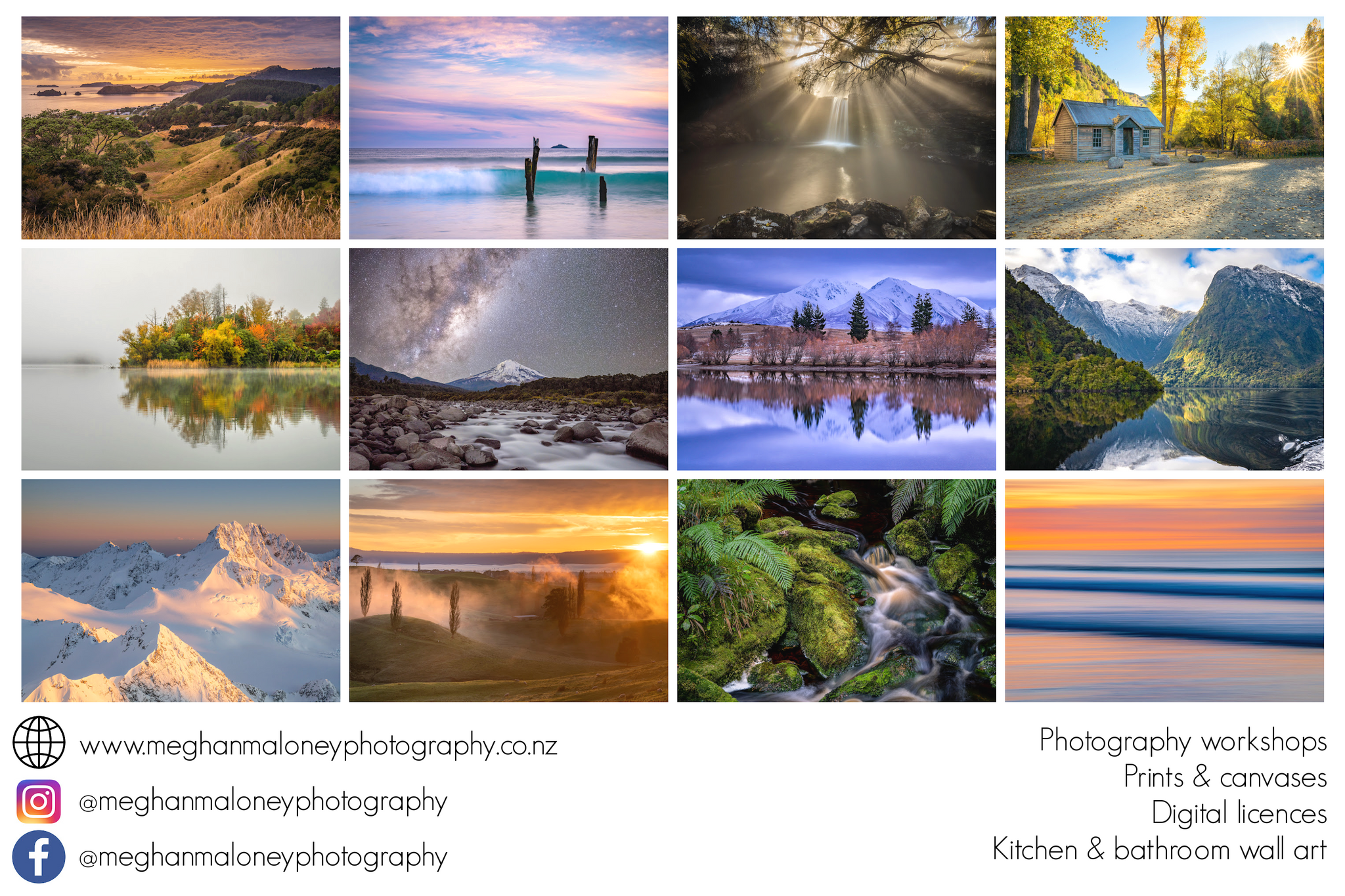 New Zealand Wonders 2022 Landscape Calendar – Meghan Maloney Photography