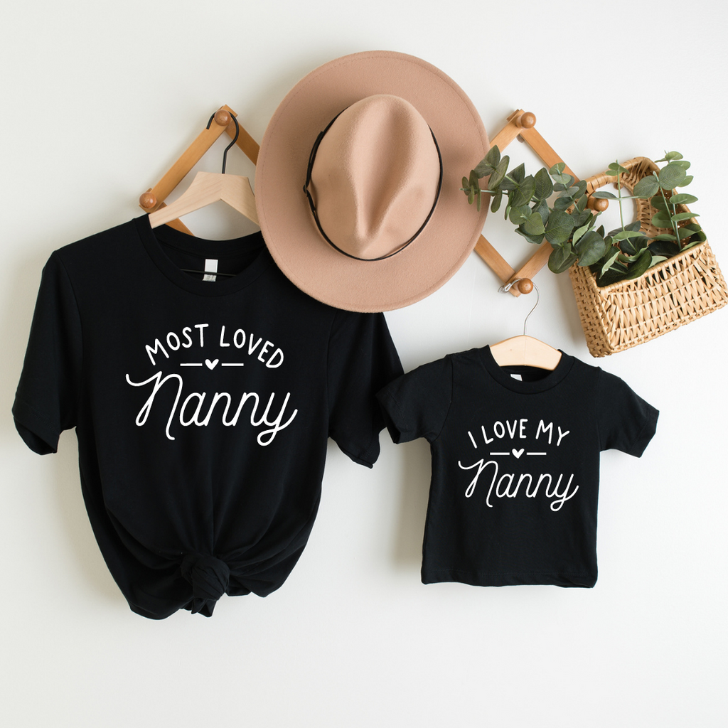 Grandma and I Love My Grandma Matching Half Heart Shirts or Romper for  Grand Daughters or Grandson Free Shipping -  Denmark