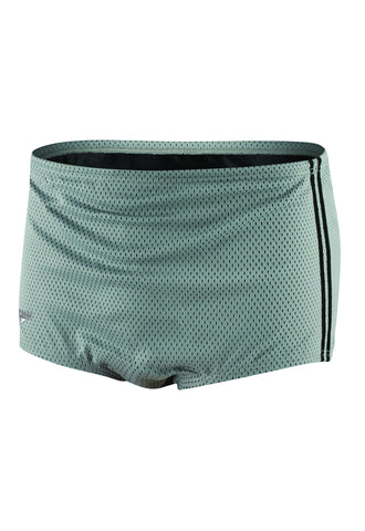 speedo solid poly mesh square leg