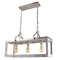 EGLO Westbury 3-Light Brushed Nickel with Painted Grey Driftwood Chandelier