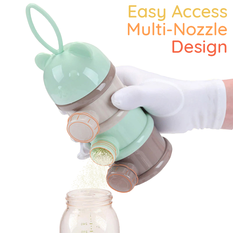 Easy Access Multi-Nozzle Baby Milk Powder Container