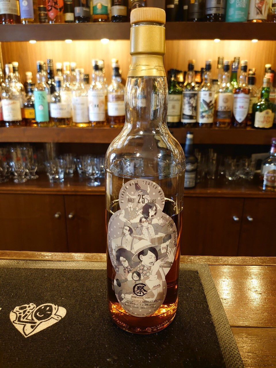 秩父ウイスキー祭り25年 バンドボトル モノクロver— Rum＆Whisky