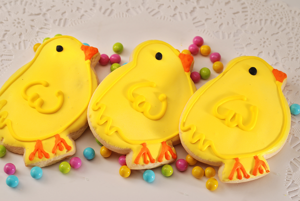 Easter Cut Out Cookies from Poppie's Dough | Woman Owned Wholesale Bakery