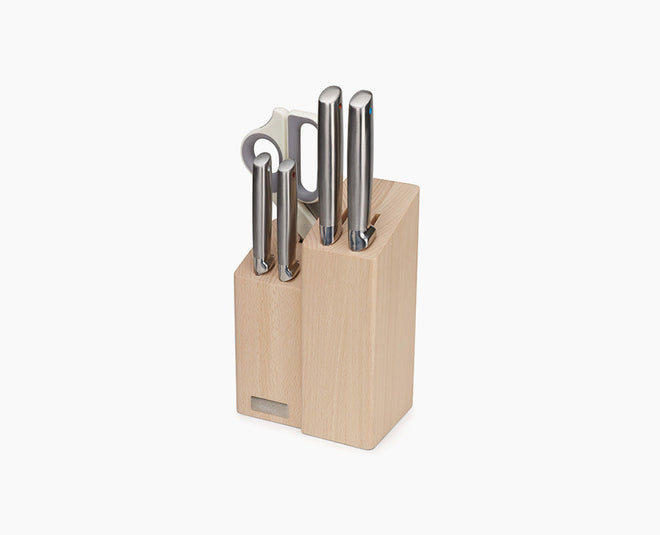 Elevate™ 5-Piece Bamboo Knife Block Set