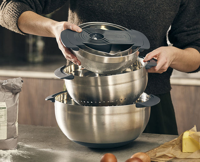 9 Piece Nesting Bowl & Colander Set by OXO — The Grateful Gourmet