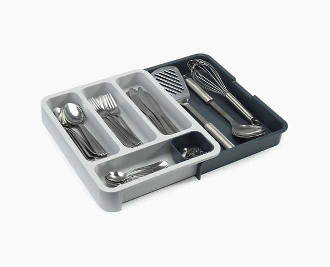 Compact Cutlery Organizer With Compartments - Inspire Uplift