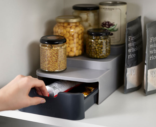 CupboardStore™ Gray Under-shelf Spice Rack