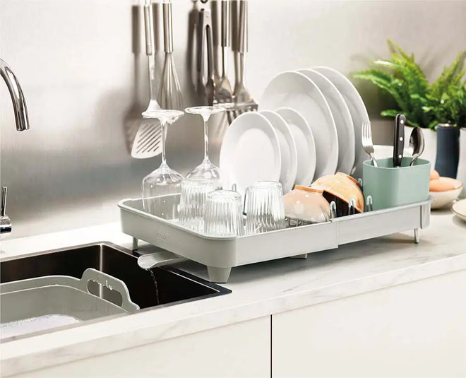 PremiumRacks Expandable Over the Sink Dish Rack - 304 Stainless Steel