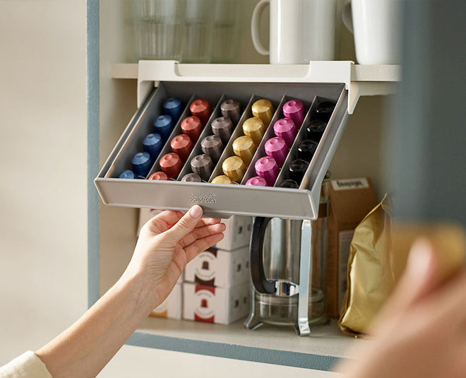 CupboardStore™ Gray Under-shelf Spice Rack