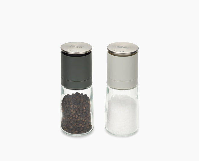 Milltop™ Gray Salt & Pepper Mills