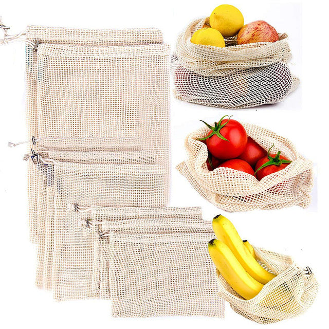 Mesh Produce Bags  Cotton Mesh Produce Bags