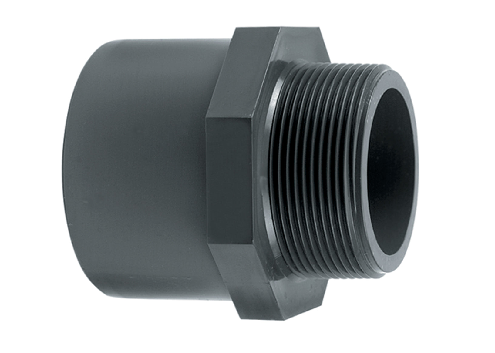 1.5" Evolution Aqua Straight Connector Plain Female - Threaded Male - Pressure Pipe