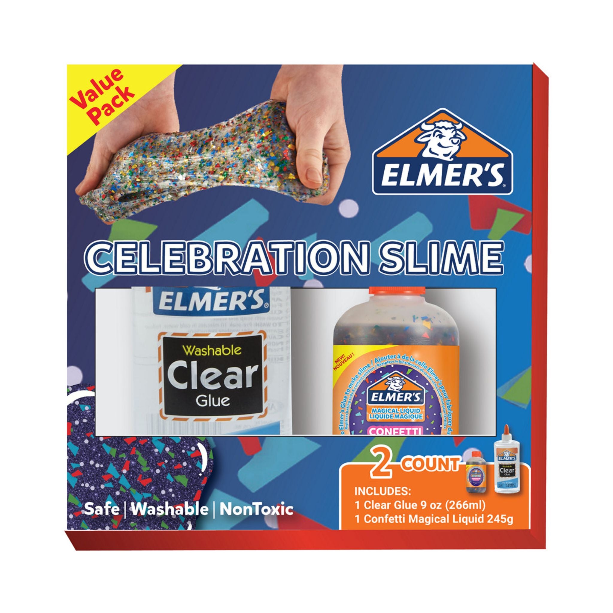 Elmer's Celebration Slime Kit  Slime Supplies Include Assorted