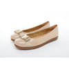 Barani Leather Pumps/Ballet Flats With Fixed Buckle 8841-199 Nude Patent