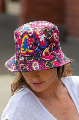 Womens Bucket Hat Paisley BK20-10 – The Hat Project